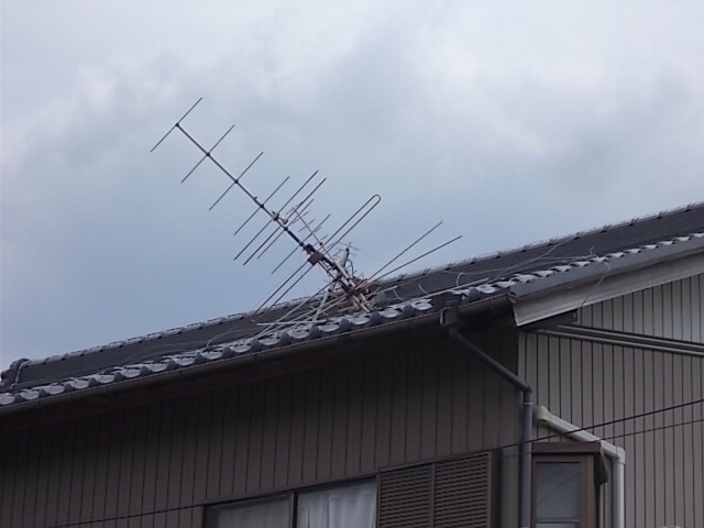 台風の影響で アンテナ工事どえりゃあことになってます 愛知 岐阜のアンテナ工事専門 Star Antena