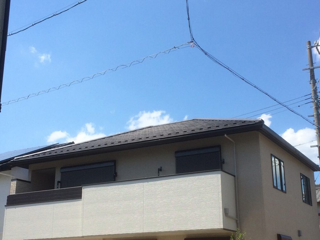 江南市の新築で屋根裏にテレビアンテナを設置