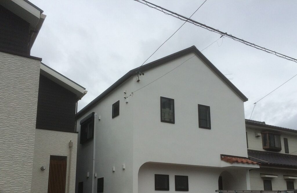 名古屋市守山区の新築住宅で屋根裏アンテナ工事