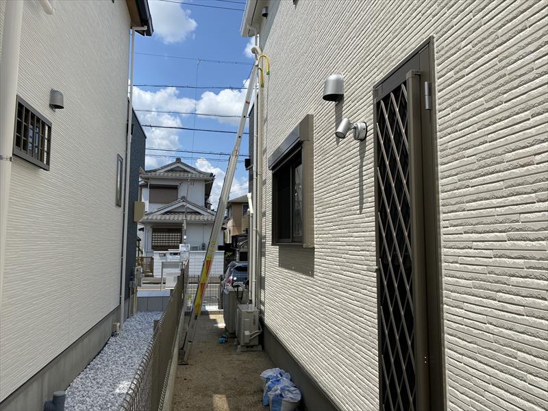 名古屋市の新築で壁面アンテナ工事