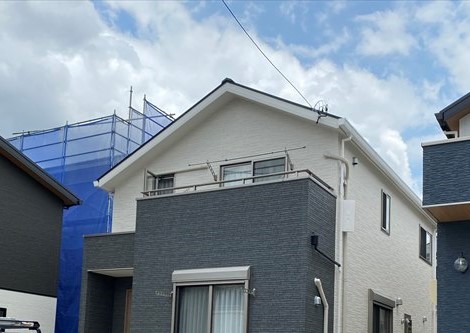 名古屋市の新築で壁面アンテナ工事