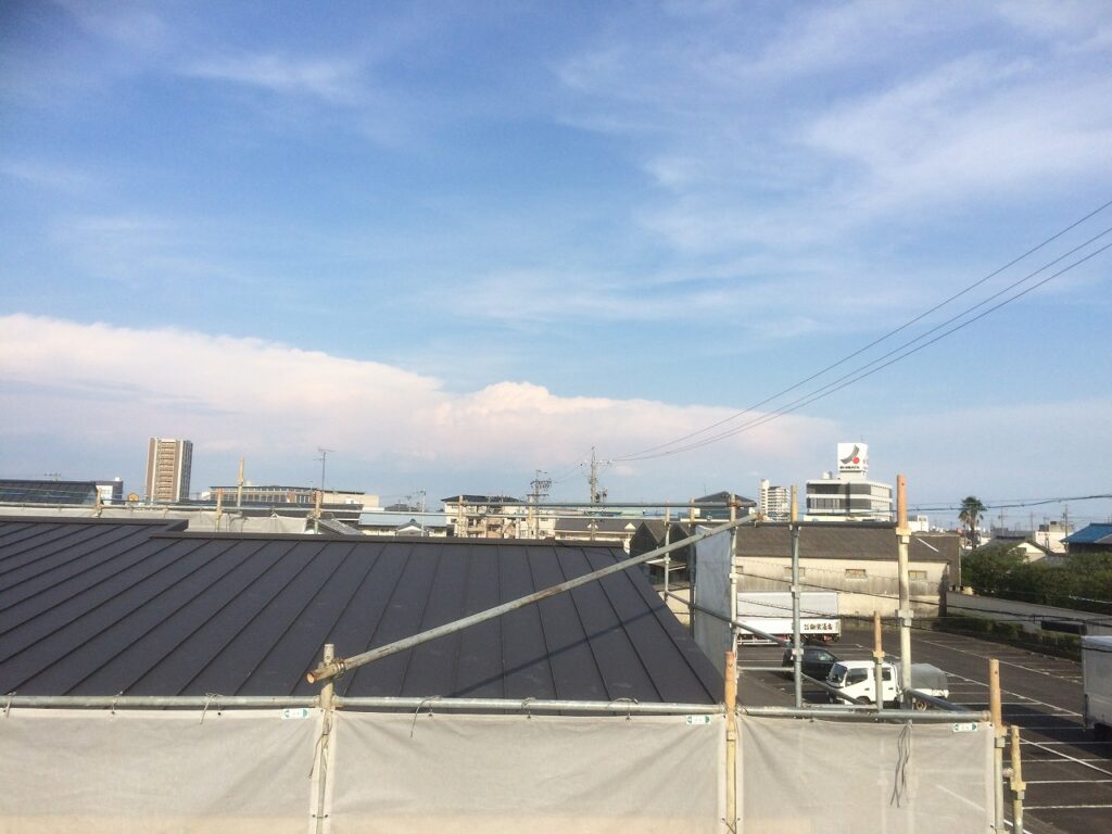 羽島市の新築で小さな地上波デジタル放送アンテナ工事
