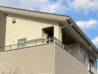 笠松町の新築で外から見えないBSと地上波テレビアンテナ取付工事