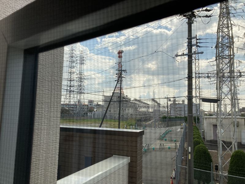 岩倉市の変電所が隣接している新築でテレビアンテナ取付工事