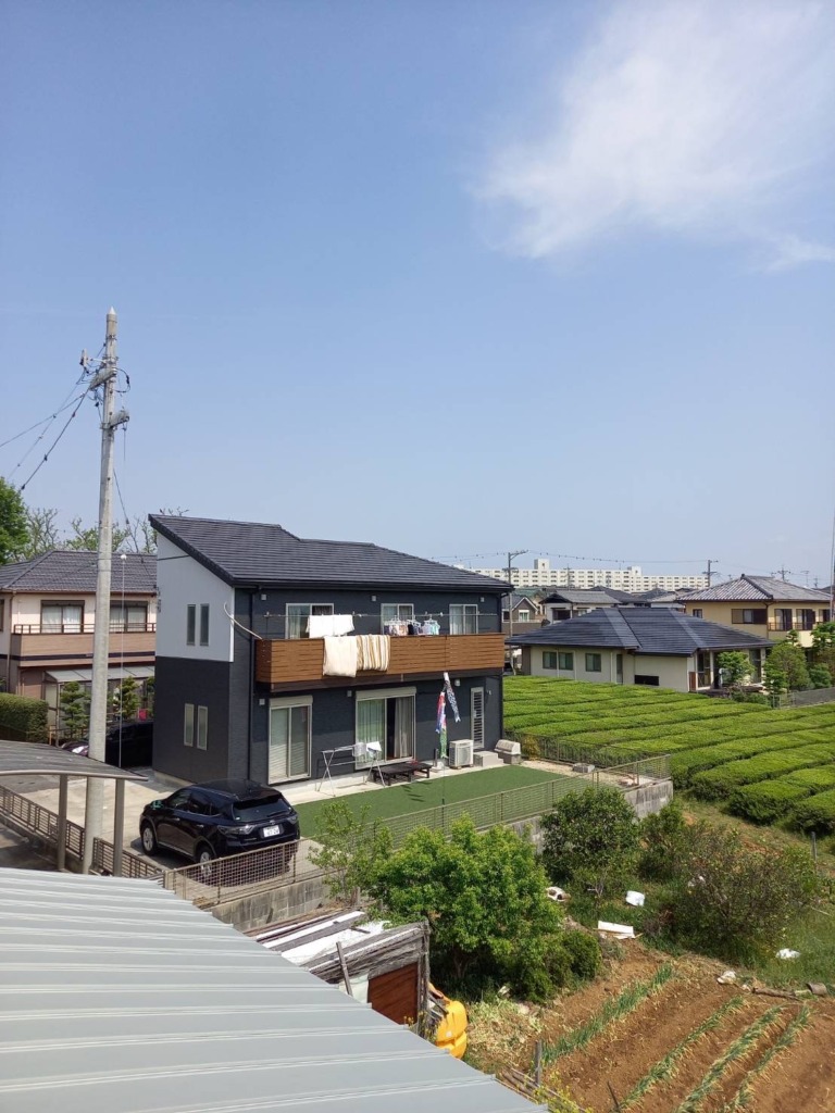 豊田市のペントハウス新築での地上波平面アンテナ取付工事