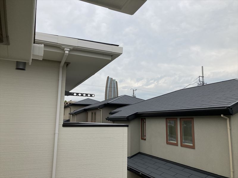 名古屋市千種区の新築で災害に強い屋根裏地上波デジタル放送アンテナ取り付け工事