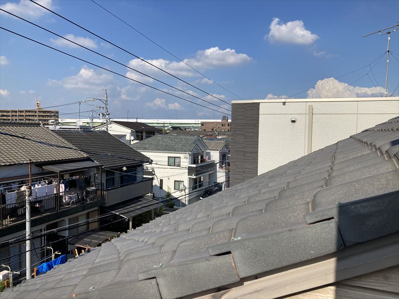 名古屋市南区の3階建て新築に壁面デザインアンテナ取り付け工事