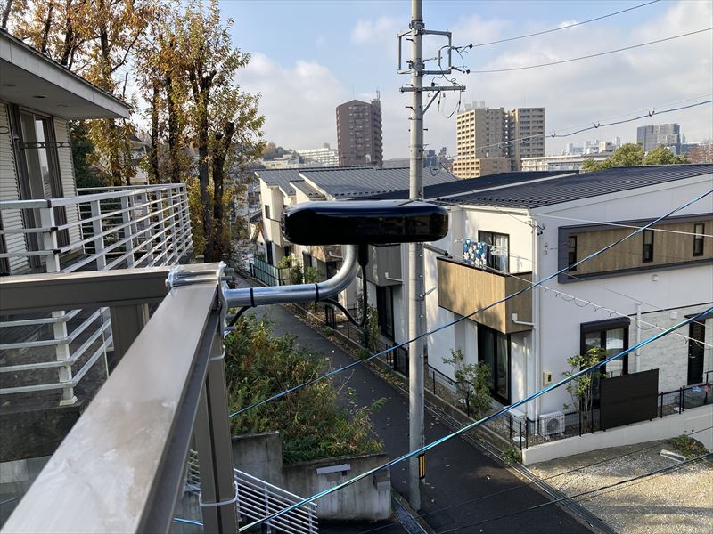 名古屋市千種区御影町の3階建て既存住宅でケーブルテレビからアンテナ受信への切り替え工事