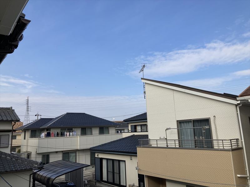 安城市横山町の新築で災害に強い屋根裏地上波デジタル放送アンテナ工事