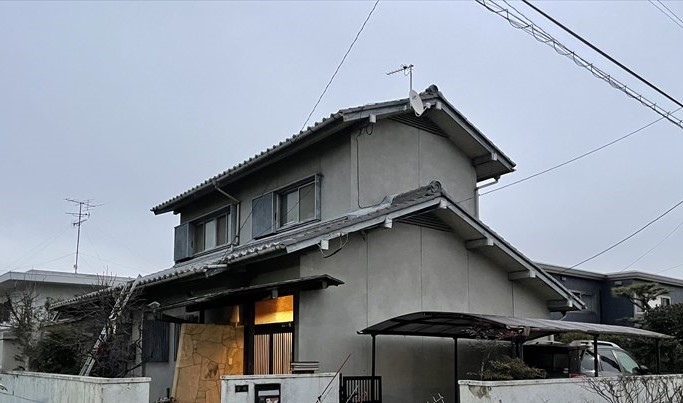 名古屋市緑区神沢の既存住宅でテレビ受信不良によるアンテナ交換