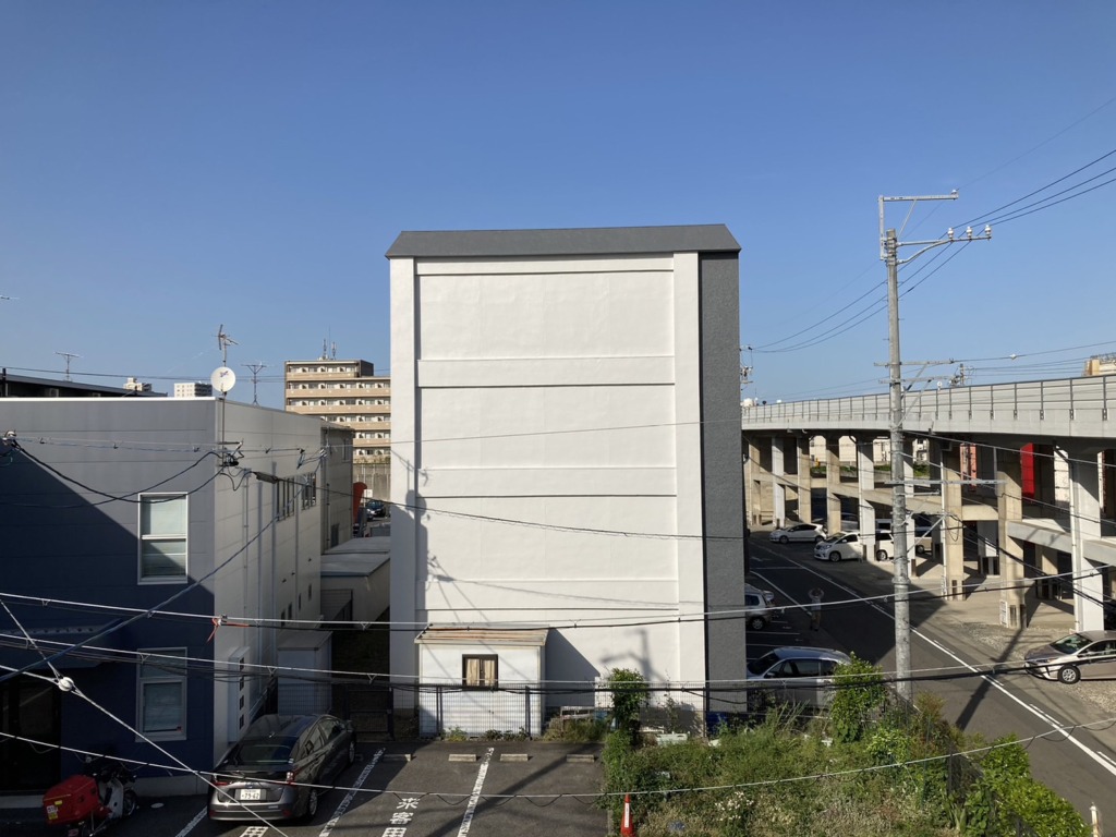 名古屋市名東区本郷の3階建て新築での屋根裏アンテナ工事