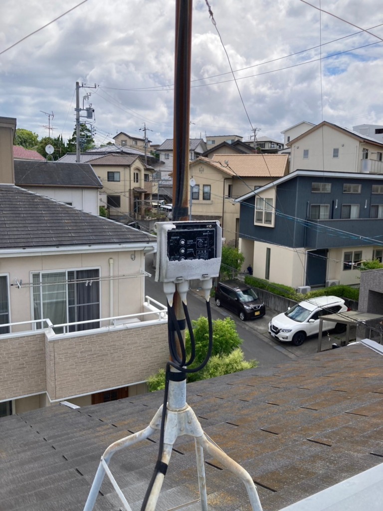 磐田市見付でテレビ視聴不良修理 デザインアンテナへ交換