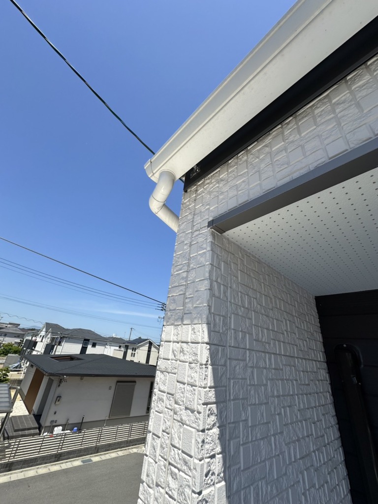 笠松町長池の新築で限られたスペースでの小型デザインアンテナ壁面工事