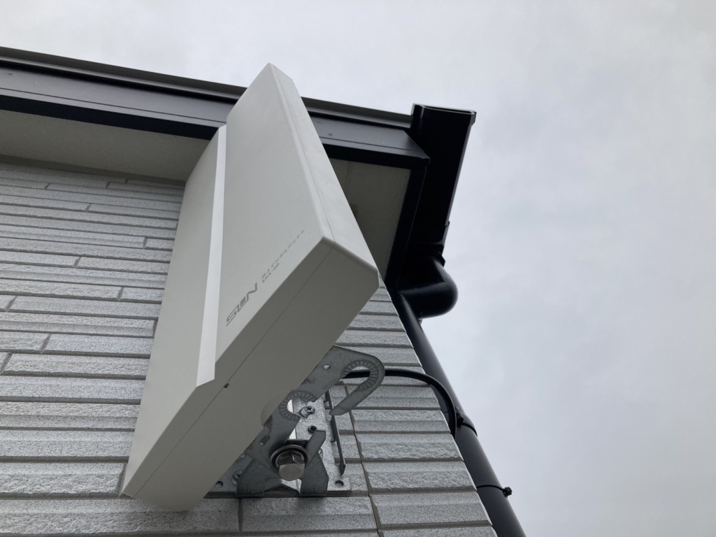 名古屋市熱田区一番の3階建て新築に4K8K対応BSと地上波デザインアンテナ工事