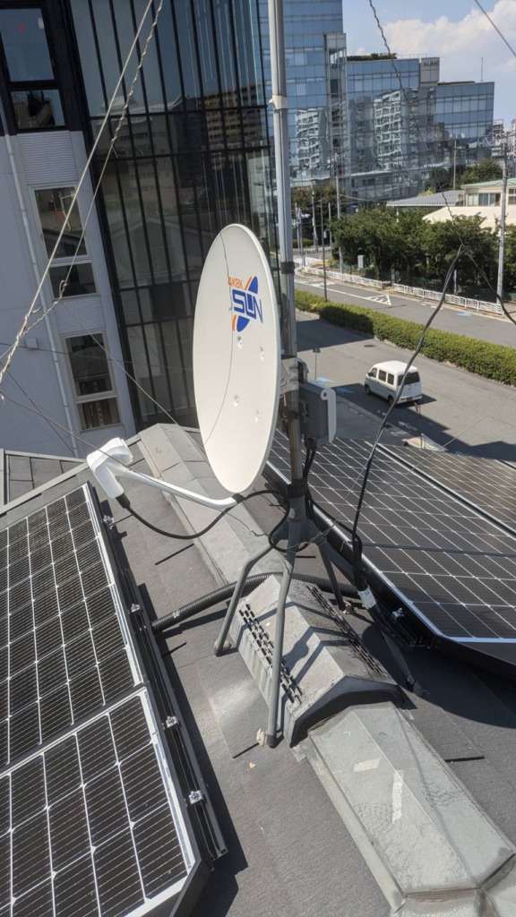 東京都江東区潮見の既存住宅で衛星放送受信不良に伴うBSアンテナ交換工事