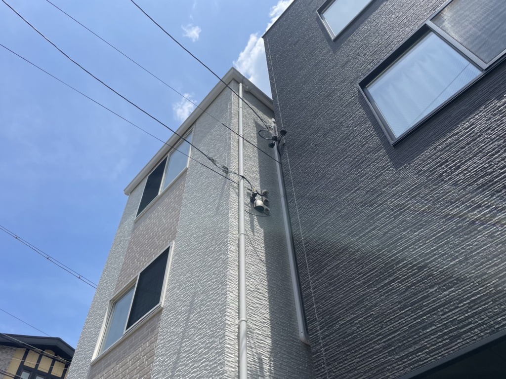 名古屋市中川区澄池町の3階建て住宅に光テレビから八木式アンテナへの切り替え工事