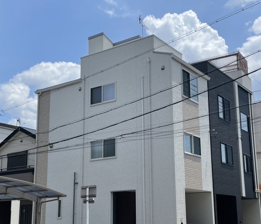名古屋市中川区澄池町の3階建て住宅に光テレビから八木式アンテナへの切り替え工事