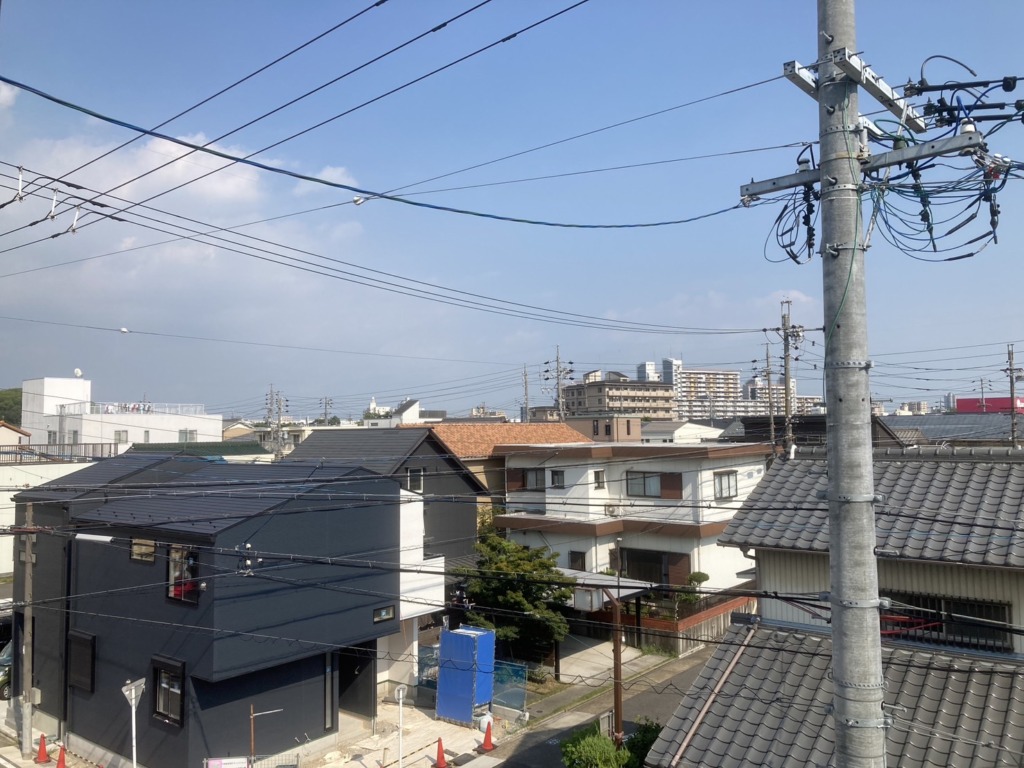 名古屋市北区福徳町の3階建て新築での地デジ屋根裏アンテナ工事