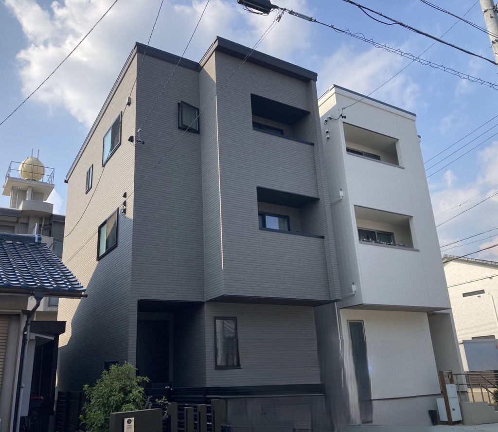 名古屋市北区福徳町の3階建て新築での地デジ屋根裏アンテナ工事