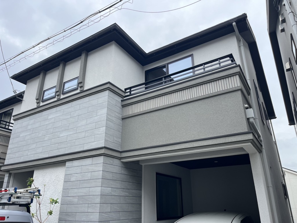 吹田市佐井寺の新築に建物の外観が気にならない地デジ屋根裏アンテナ工事