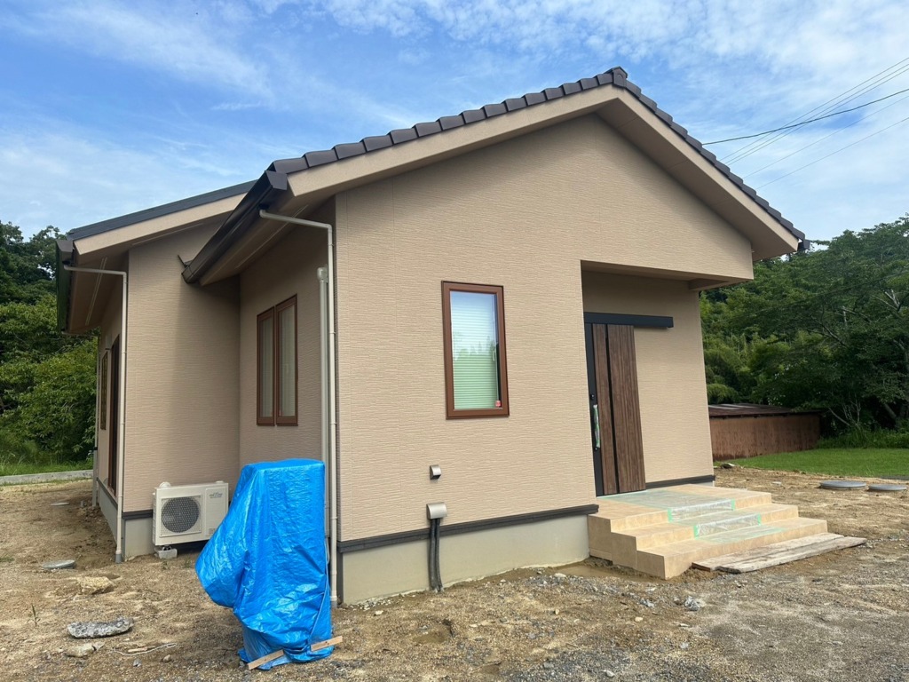 伊賀市丸柱の平屋新築にBSアンテナ工事