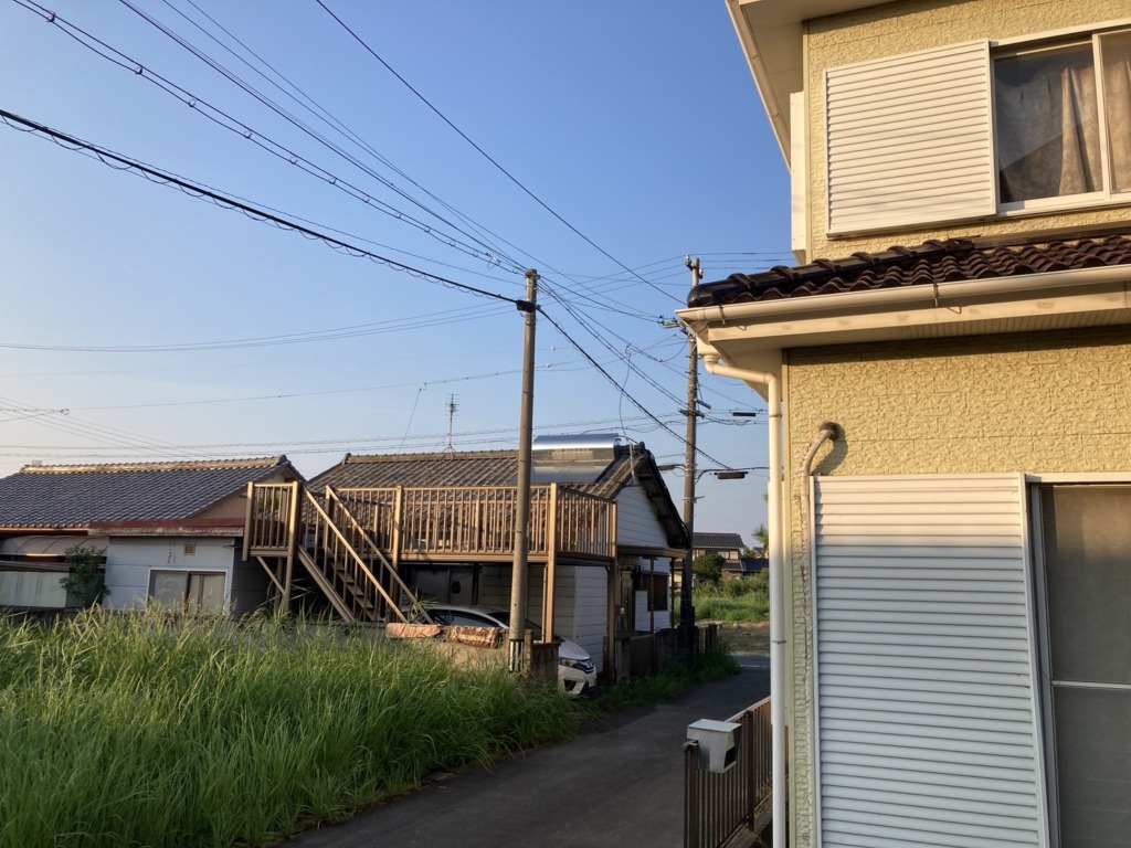 西尾市上道目記町でケーブルテレビから地デジ屋根裏アンテナへの切り替え工事