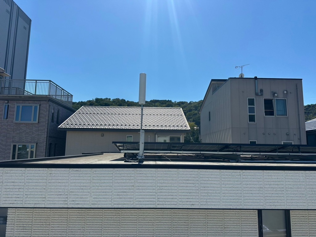 大津市春日町の既存住宅で光テレビからユニコーンアンテナへの切り替え工事