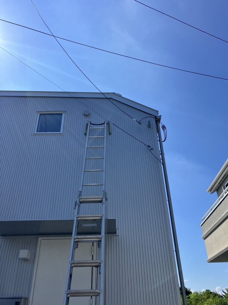 国分寺市東元町の新築にデザインアンテナ壁面工事