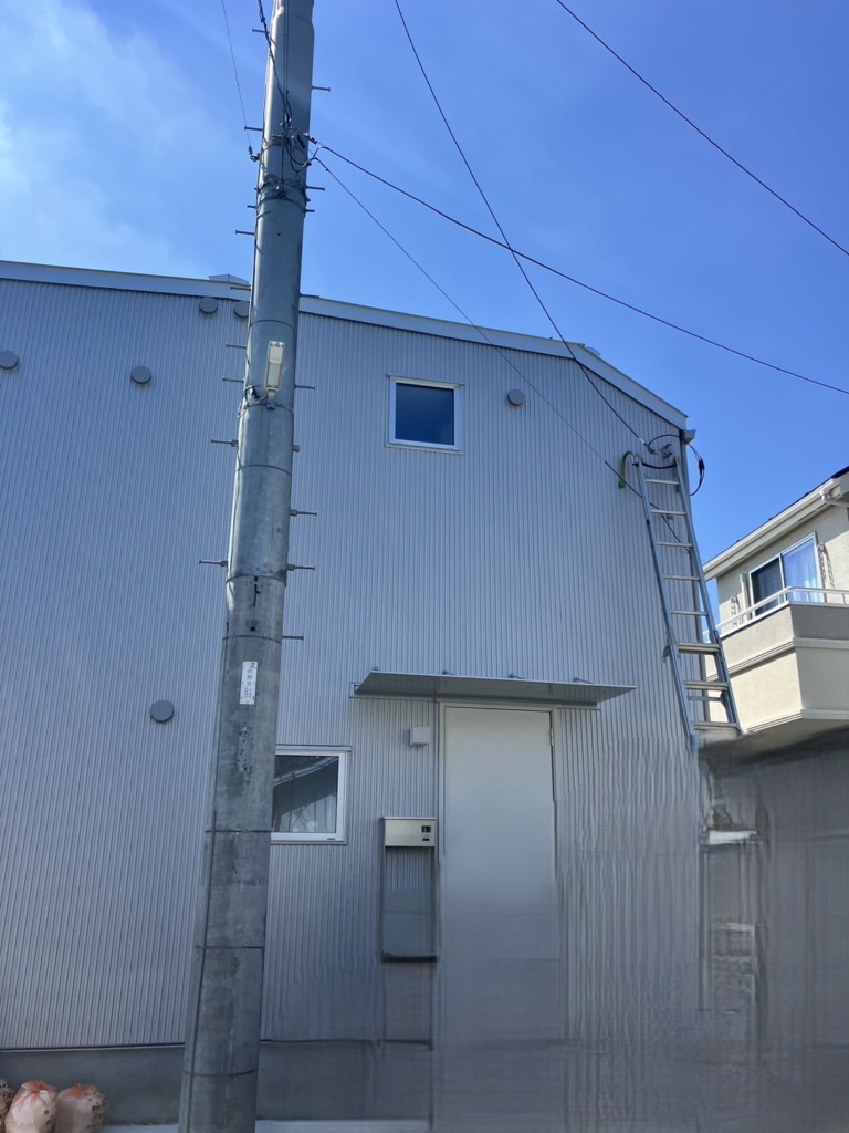 国分寺市東元町の新築にデザインアンテナ壁面工事