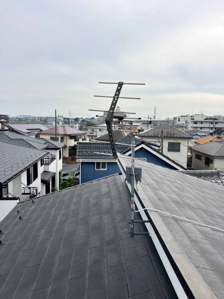 富士見市針ケ谷の既存住宅で光テレビからアンテナへの切り替え工事
