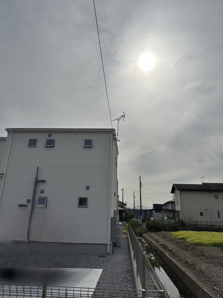 岐阜市上尻毛のとても電波の弱い新築での地上波デジタル放送テレビアンテナ工事