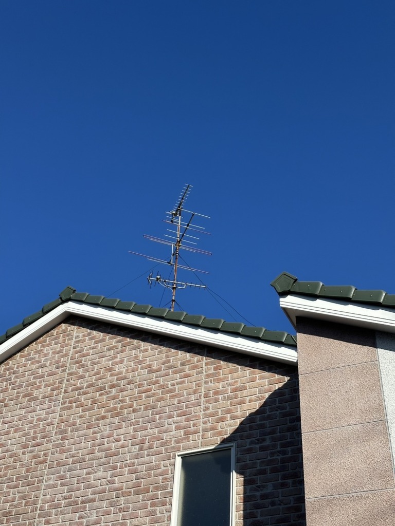 瑞穂市馬場春雨町の既存住宅で光テレビからアンテナへの切り替え工事