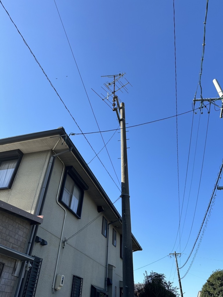 三重郡菰野町川北の既存住宅でテレビ受信不良修理