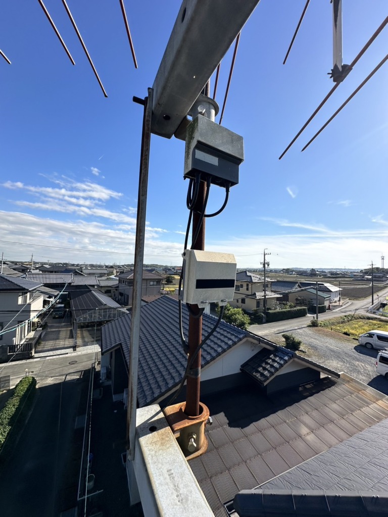 三重郡菰野町川北の既存住宅でテレビ受信不良修理