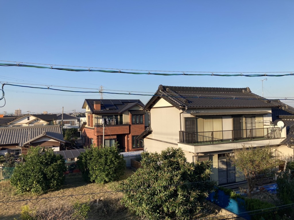 知多郡武豊町平井のガルバリウム外壁新築にお洒落なデザインアンテナ壁面工事