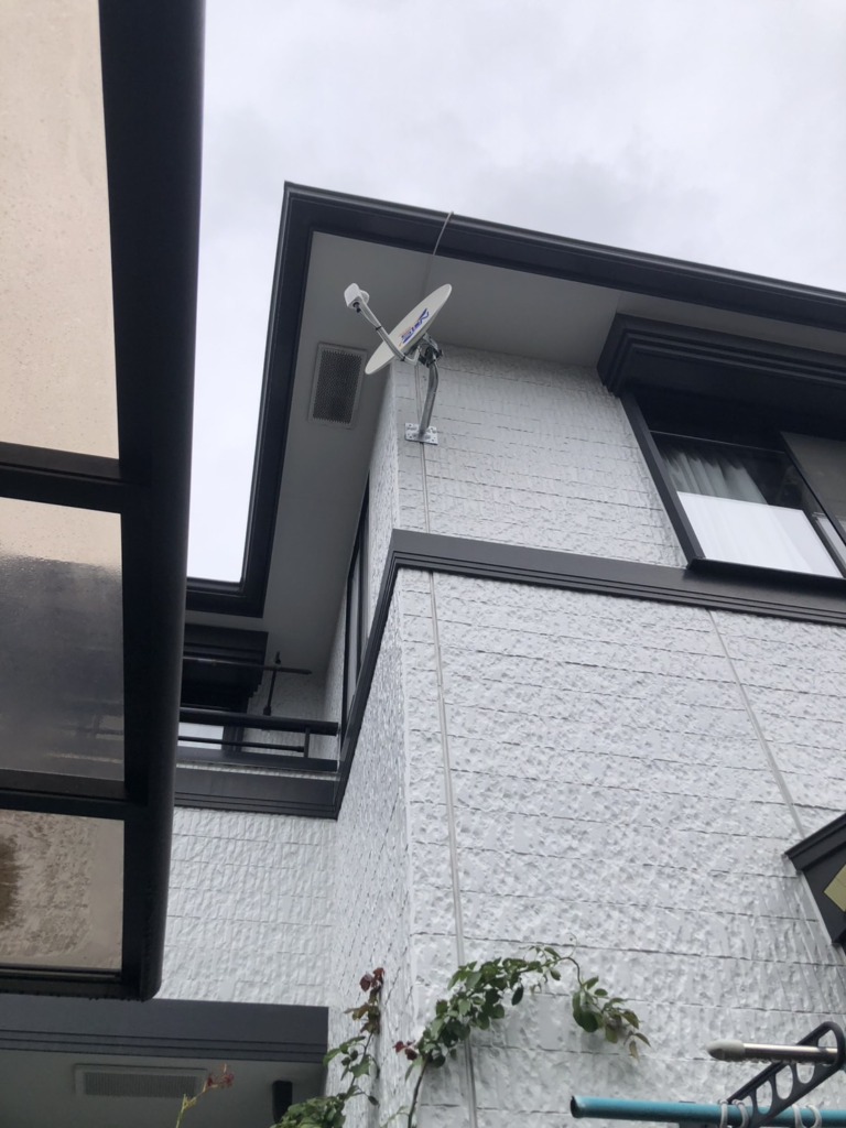 相模原市中央区星が丘でケーブルテレビからBSと地デジのユニコーンアンテナへの切り替え工事
