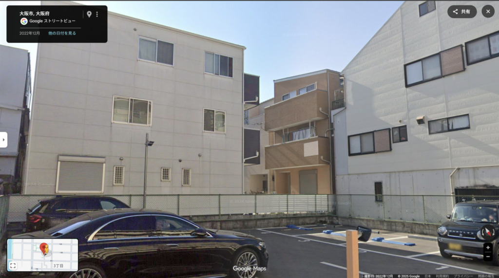 大阪市城東区今福東の3階建て既存住宅でのデザインアンテナ壁面工事