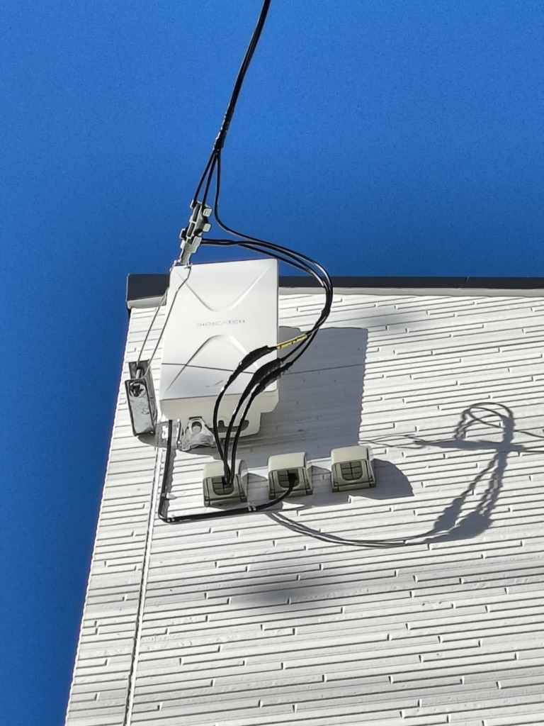 川越市仙波町の新築にお洒落なデザインアンテナ壁面工事