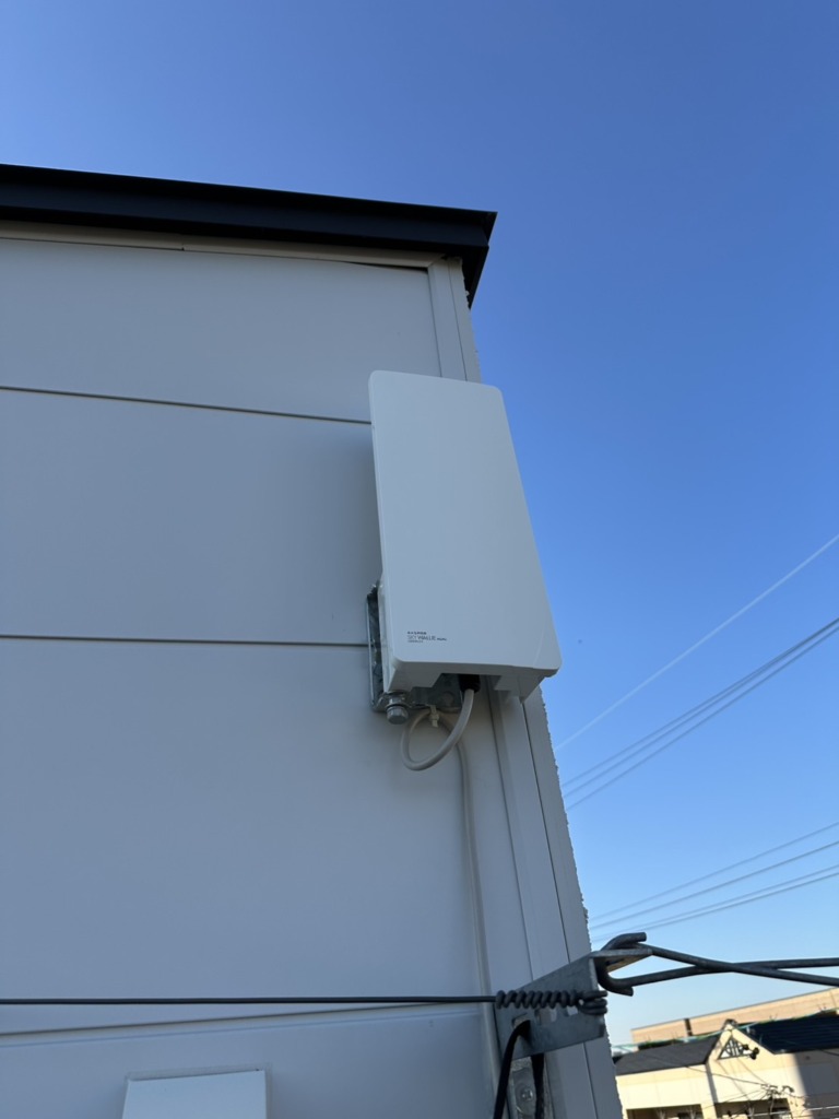 一宮市丹羽の新築にお洒落なデザインアンテナ壁面工事