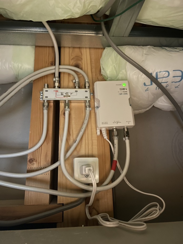 大和市大和東の既存住宅に安定受信目的の八木式アンテナ工事