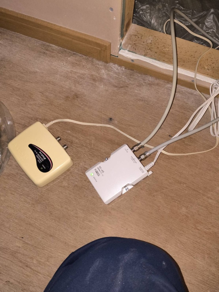 市川市八幡の既存住宅でテレビ視聴不良修理