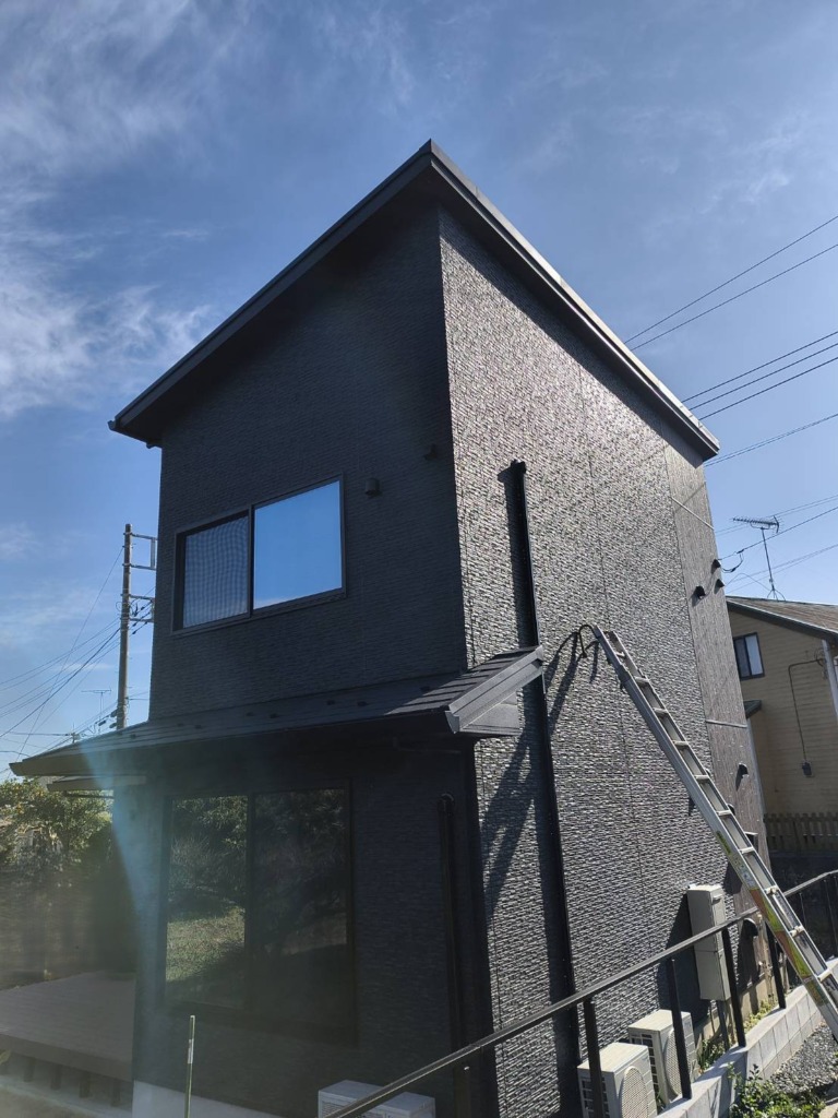 長生郡一宮町東浪見の新築に安定受信目的の八木式アンテナサイドベース工事