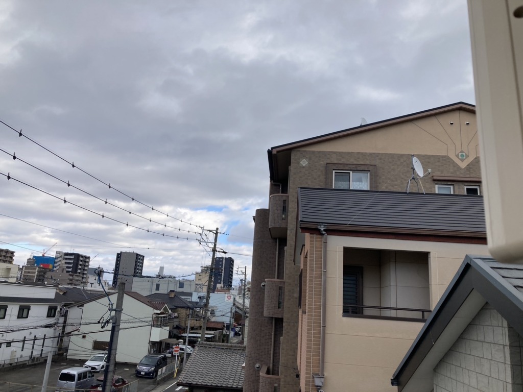 名古屋市中村区大秋町の光仕様新築でのデザインアンテナ壁面工事