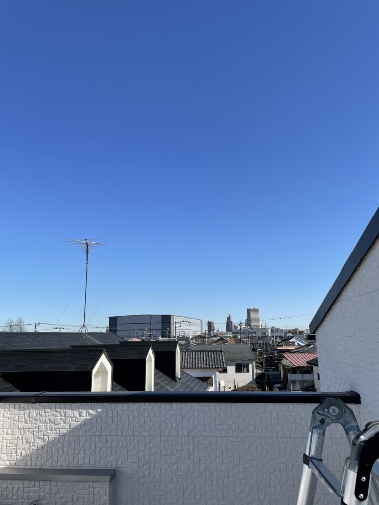 相模原市緑区二本松の新築での八木式アンテナ工事