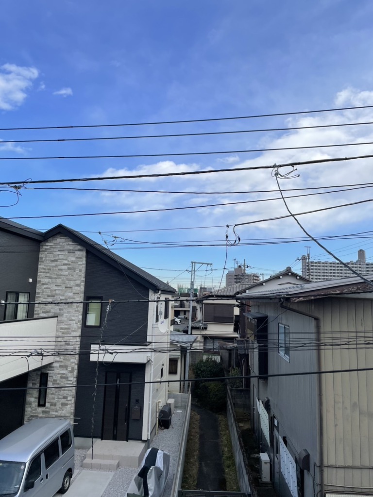 東村山市萩山町の新築にお洒落なデザインアンテナ壁面工事