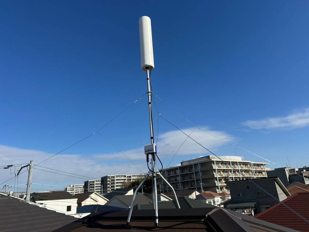 吹田市古江台の比較的新しい既存住宅にユニコーンアンテナ工事