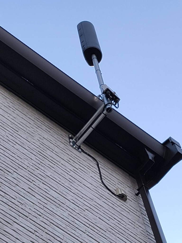 千葉市中央区末広の新築でスタイリッシュなユニコーンアンテナ工事