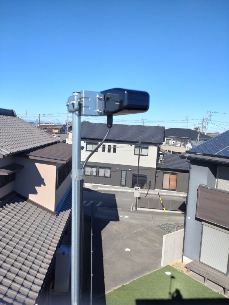 西尾市田貫町の光仕様既存住宅で光テレビから小型フラット地デジアンテナへの切り替え工事