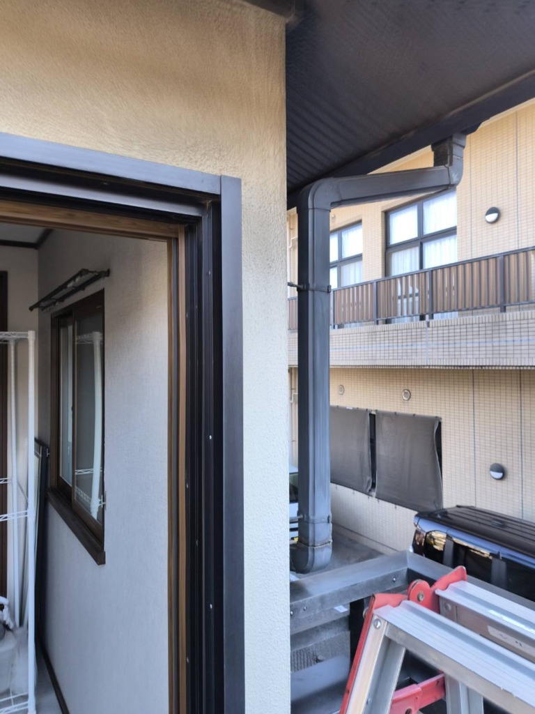 船橋市古和釜町の既存住宅でアンテナ倒壊に伴う交換工事