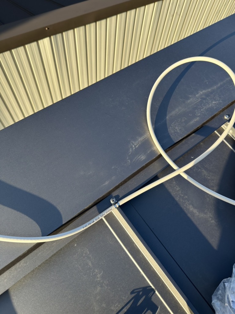 一宮市三条のアサヒグローバルホーム様平屋新築　地上波デジタル放送テレビアンテナ工事